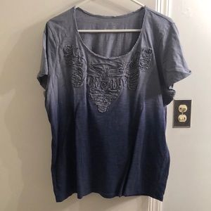 Blue fade from bottom up theme